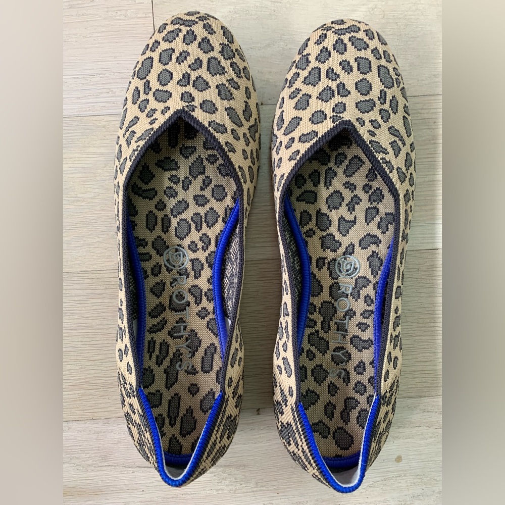 Rothy’s Leopard Print Flats - Size 10 - Like New